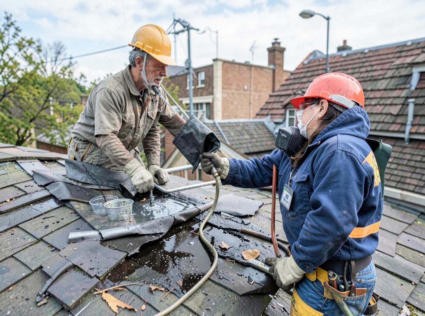 roof repair in Forestdale, MA